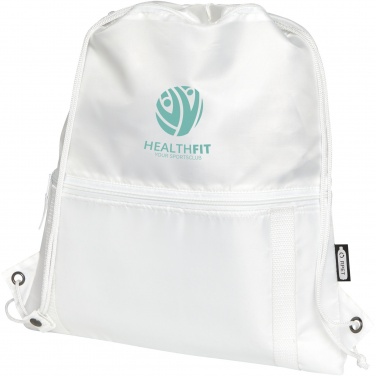Logo trade corporate gift photo of: Adventure recycled insulated drawstring bag 9L