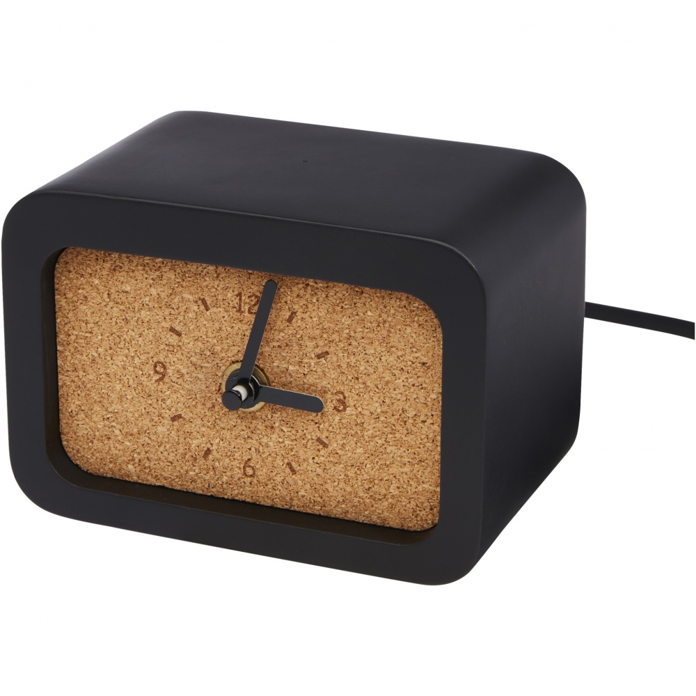 Logo trade advertising products picture of: Momento wireless limestone charging desk clock