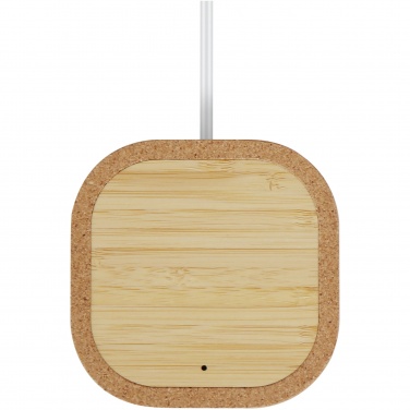 Logo trade advertising products image of: Cerris 15W cork wireless charging pad