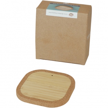 Logo trade promotional gift photo of: Cerris 15W cork wireless charging pad