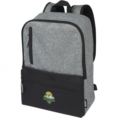 Logo trade promotional items image of: Reclaim 15" GRS recycled two-tone laptop backpack 14L