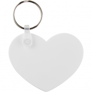Logo trade promotional products picture of: Tait heart-shaped recycled keychain