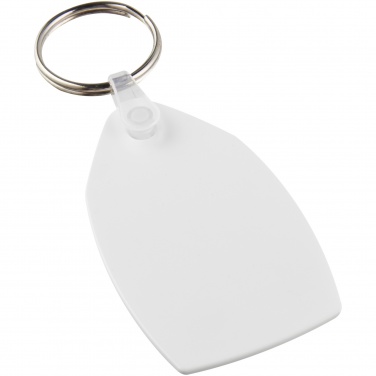 Logo trade promotional items image of: Tait rectangular-shaped recycled keychain