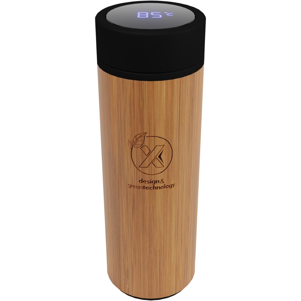 Logo trade promotional merchandise image of: SCX.design D11 500 ml bamboo smart bottle