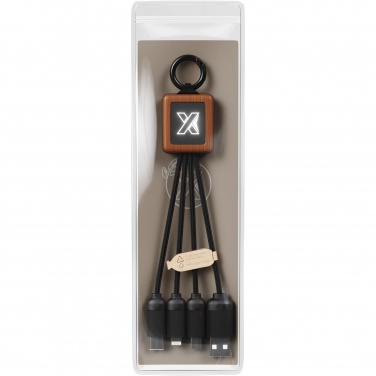 Logotrade promotional merchandise photo of: SCX.design C19 wooden easy to use cable