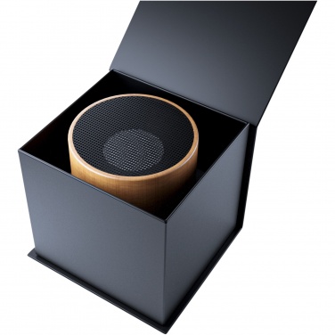 Logo trade promotional gifts picture of: SCX.design S27 3W wooden ring speaker