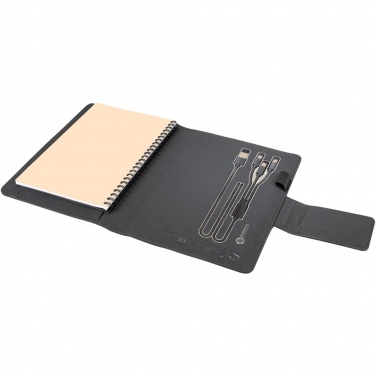 Logotrade promotional merchandise picture of: SCX.design O16 A5 light-up notebook power bank