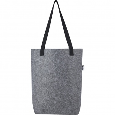 Logo trade promotional item photo of: Felta GRS recycled felt tote bag with wide bottom 12L