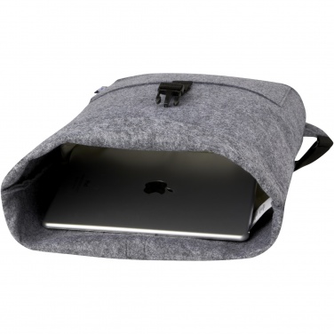 Logotrade corporate gift image of: Felta GRS recycled felt roll-top bike bag 13L