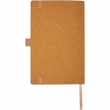 Logo trade promotional merchandise photo of: Kilau recycled leather notebook 