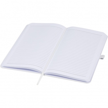 Logo trade promotional item photo of: Fabianna crush paper hard cover notebook