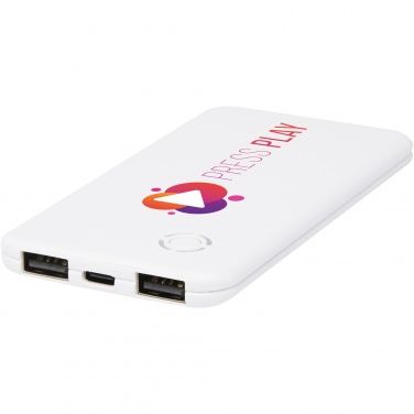 Logotrade advertising product image of: Slender 4000 mAh slim dual power bank