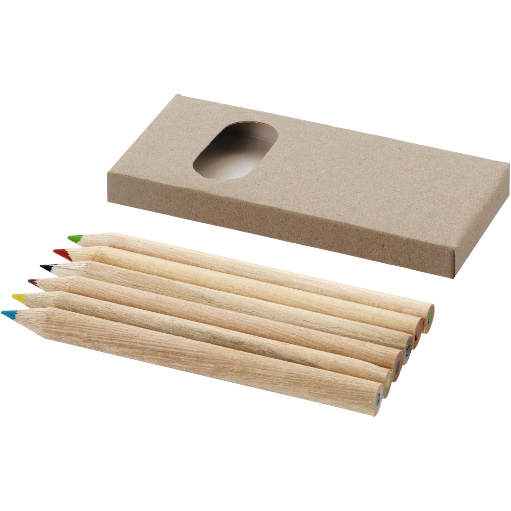 Logo trade promotional items picture of: Artemaa 6-piece pencil colouring set