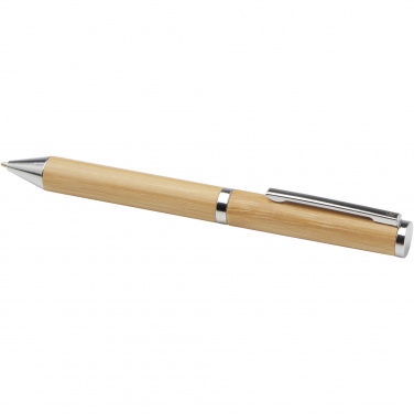 Logo trade advertising products image of: Apolys bamboo ballpoint and rollerball pen gift set 