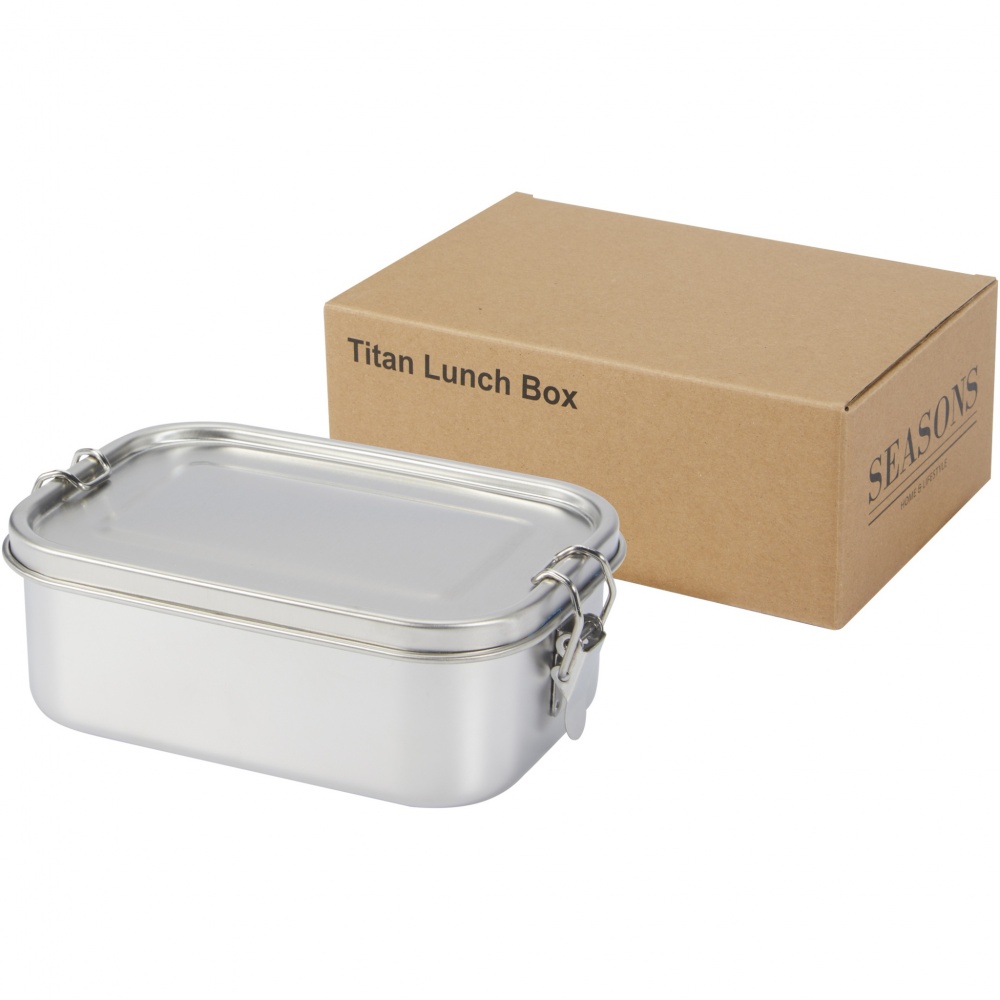 Logo trade promotional gift photo of: Titan recycled stainless steel lunch box