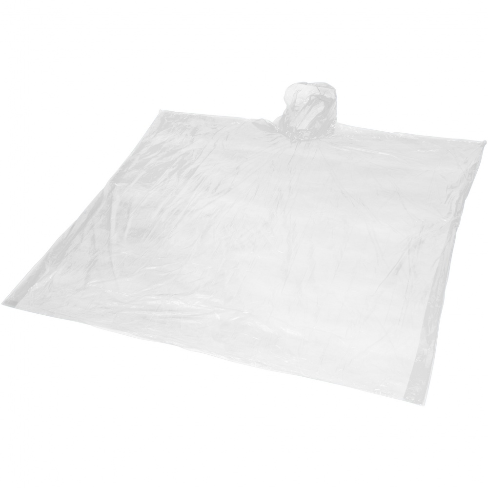 Logo trade promotional gifts picture of: Mayan recycled plastic disposable rain poncho with storage pouch