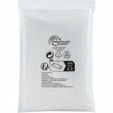 Logo trade promotional item photo of: Mayan recycled plastic disposable rain poncho with storage pouch