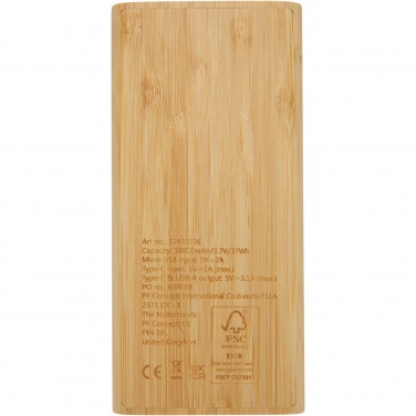 Logotrade corporate gifts photo of: Tulda 10.000 mAh bamboo power bank