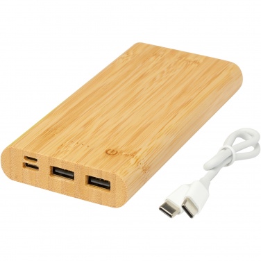 Logotrade promotional gift picture of: Tulda 10.000 mAh bamboo power bank
