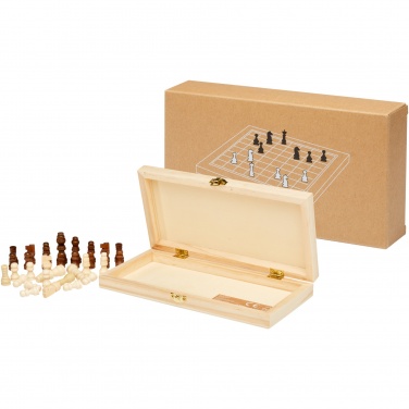 Logo trade promotional gifts picture of: King wooden chess set