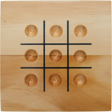 Logo trade promotional products image of: Strobus wooden tic-tac-toe game