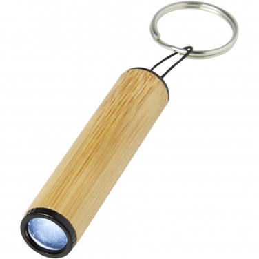 Logo trade promotional gifts picture of: Cane bamboo key ring with light
