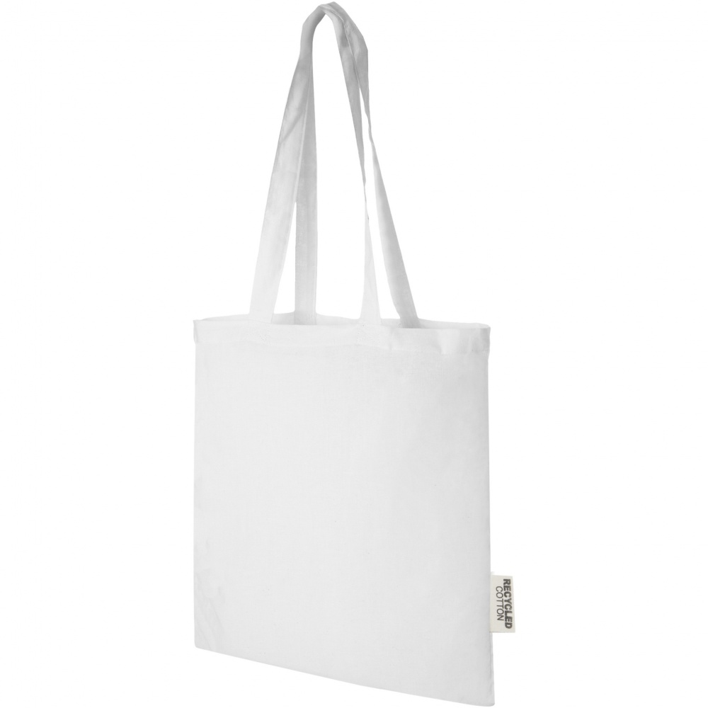 Logotrade promotional merchandise image of: Madras 140 g/m2 GRS recycled cotton tote bag 7L