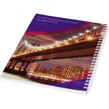 Logotrade promotional item picture of: Desk-Mate® A5 spiral notebook with printed back cover