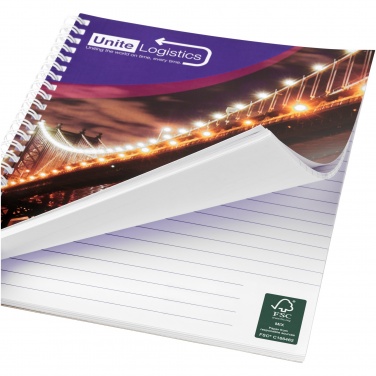 Logo trade advertising products picture of: Desk-Mate® A4 spiral notebook with printed back cover
