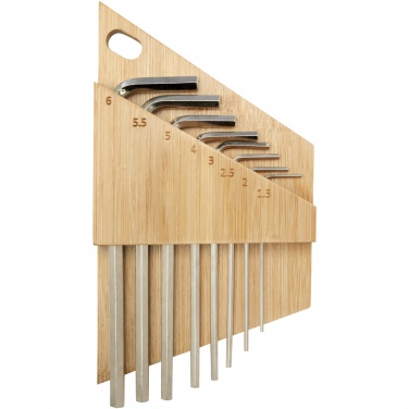 Logotrade promotional merchandise picture of: Allen bamboo hex key tool set
