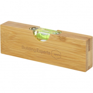 Logo trade promotional products image of: Flush bamboo spirit level with bottle opener