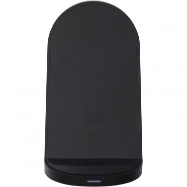 Logotrade corporate gifts photo of: Loop 15W dual coil RCS recycled plastic wireless charging stand