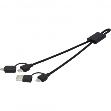 Logo trade corporate gift photo of: Connect 6-in-1 RCS recycled aluminium 45W quick charge & data transfer cable
