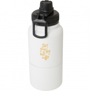Logo trade business gifts image of: Dupeca 840 ml RCS certified stainless steel insulated sport bottle