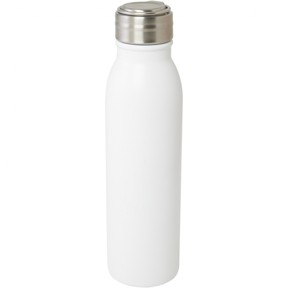 Logo trade promotional products image of: Harper 700 ml RCS certified stainless steel water bottle with metal loop