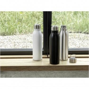 Logo trade promotional items image of: Harper 700 ml RCS certified stainless steel water bottle with metal loop