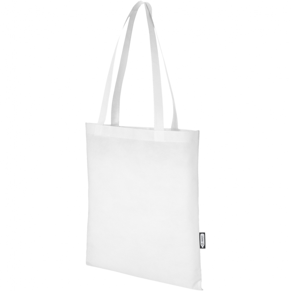 Logo trade advertising products image of: Zeus GRS recycled non-woven convention tote bag 6L