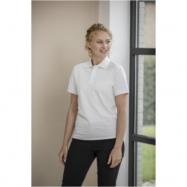 Logo trade promotional merchandise image of: Emerald short sleeve unisex Aware™ recycled polo