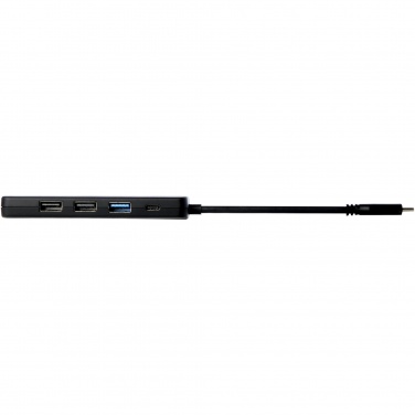 Logo trade promotional items picture of: Loop RCS recycled plastic multimedia adapter USB 2.0-3.0 with HDMI port