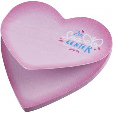 Logo trade advertising products picture of: Sticky-Mate® heart-shaped recycled sticky notes