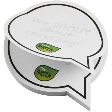 Logotrade promotional gifts photo of: Sticky-Mate® speech bubble-shaped recycled sticky notes