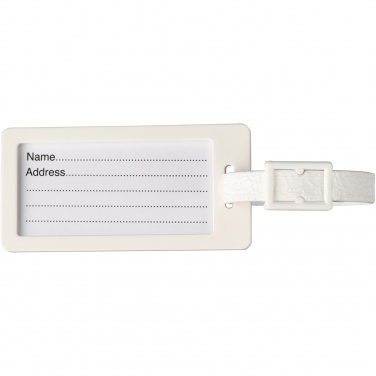 Logo trade promotional item photo of: River recycled window luggage tag