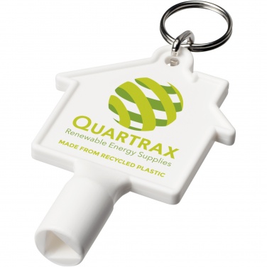Logo trade promotional items picture of: Maximilian house-shaped recycled utility key keychain