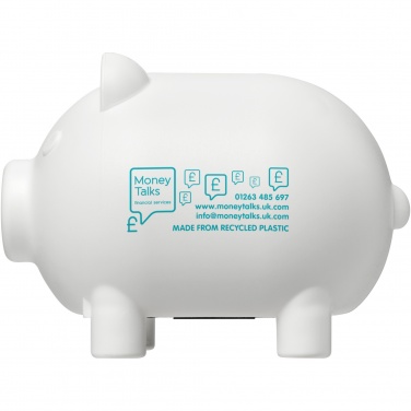 Logotrade promotional item image of: Oink recycled plastic piggy bank