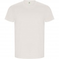 Golden short sleeve men's t-shirt, Vintage White