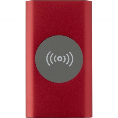 Logo trade corporate gifts picture of: Juice 4000 mAh Type-C recycled aluminium wireless power bank 