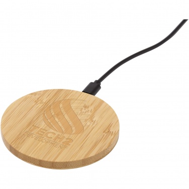 Logotrade promotional items photo of: Essence 15W bamboo wireless charging pad