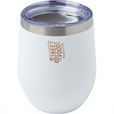Logo trade promotional items image of: Corzo 350 ml RCS certified recycled stainless steel copper vacuum insulated cup