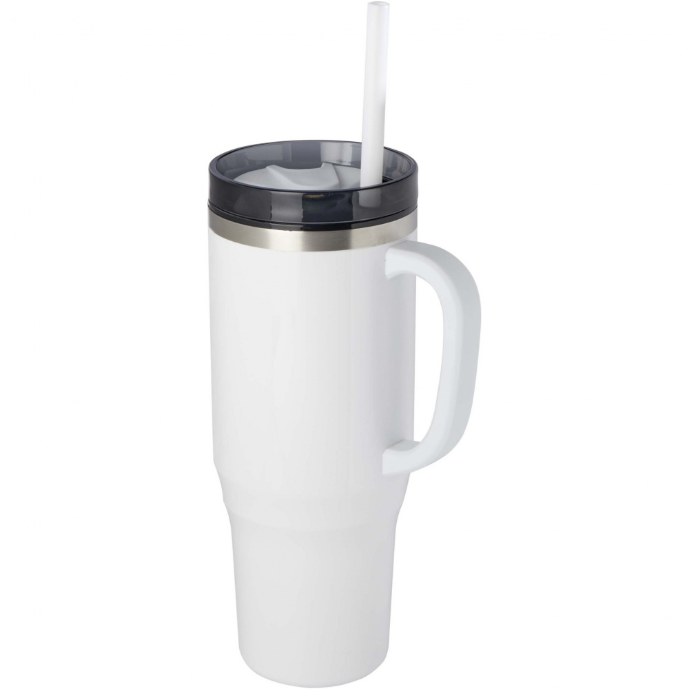 Logo trade advertising products image of: Melbourne 1200 ml RCS certified insulated tumbler with straw