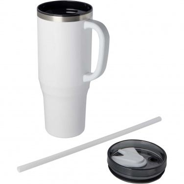 Logotrade promotional item picture of: Melbourne 1200 ml RCS certified insulated tumbler with straw